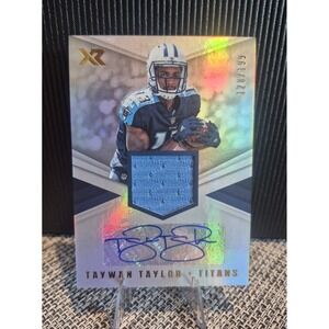 2017 Xr Taywan Taylor #RSA-TT Rookie Swatch Autographs Blue /199 (RC) (MEM)